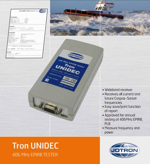 JOTRON Tron UNIDEC - 406 MHz EPIRB Tester